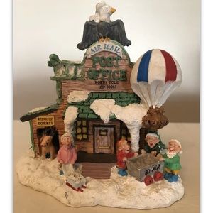 SANTA’S TOWN AT THE NORTH POLE VINTAGE 1995 POST OFFICE ST04 ORIGINAL STICKER